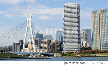 Autumn flow of the Sumida River Autumn flow of the Sumida River 132871572