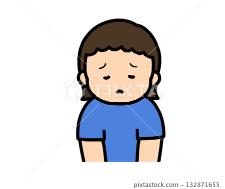 Sad Asian girl 132871655