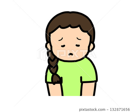 Sad Asian girl Sad Asian girl 132871656