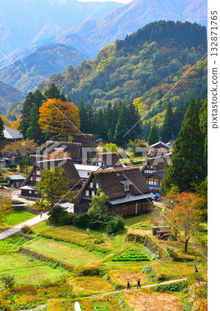 Autumn Gokayama Ainokura Gassho Village 132871765