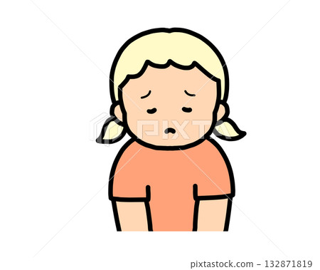 Sad blonde girl Sad blonde girl 132871819