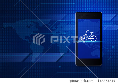 Bike shop online concept, Elements of this image furnished by NASA 132873245