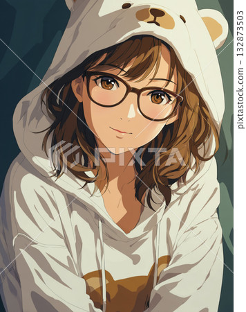 Polar Bear Food × Healing × Art - Warm Night Girl 132873503