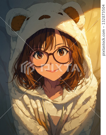 Polar Bear Food × Healing × Art - Warm Night Girl 132873504