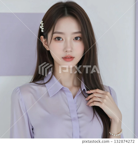 Profile of a beautiful businesswoman Profile of a beautiful businesswoman 132874272