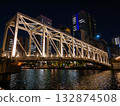 Tennozu Fureai Bridge at night #3 132874508