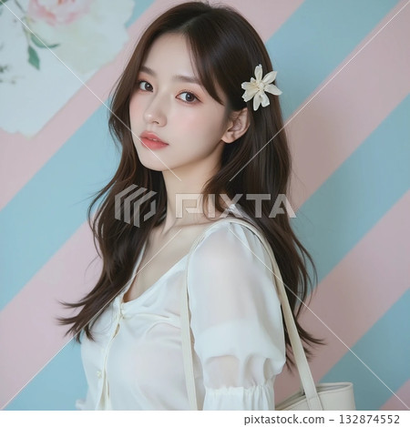 美麗的日本女子,流行背景 美麗的日本女子,流行背景 132874552