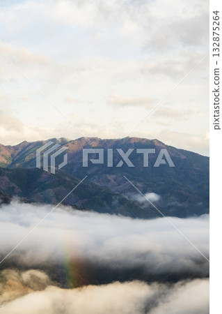 兵庫縣朝佐市的武田城和雲海 132875264