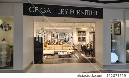 Chantilly, VA, USA - October 25, 2025: Entrance to a luxury furniture store featuring furniture from classic to contemporary with an emphasis on authenticity of the peoples Chantilly, VA, USA - October 25, 2025: Entrance to a luxury furniture store featuring furniture from classic to contemporary with an emphasis on authenticity of the peoples 132875539