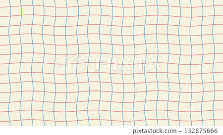 Korean-style grid pattern background material | Stripes, waves, cafe, plaid 132875666