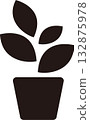 Black simple shopping cart icon 132875978