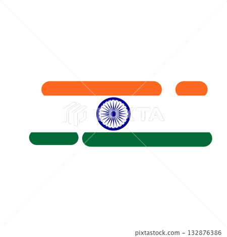 India National Flag 132876386