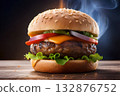 Handmade hamburgers 132876752