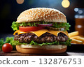 Handmade hamburgers 132876753
