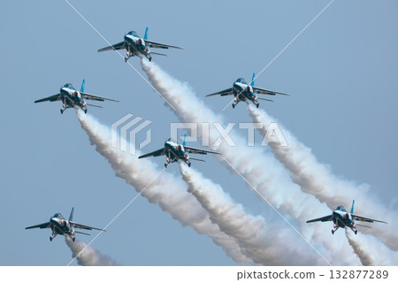 2025 Iruma Air Show Blue Impulse Flight Demonstration 132877289