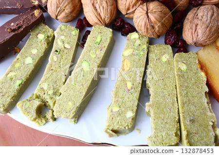 traditional spanish christmas sweet dessert known as turron traditional spanish christmas sweet dessert known as turron 132878453
