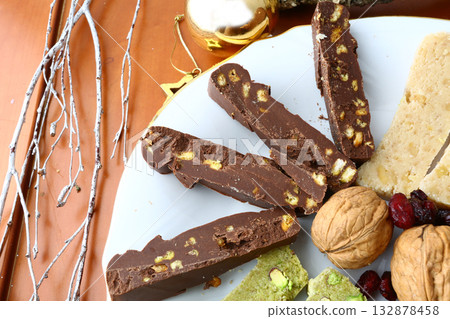 traditional spanish christmas sweet dessert known as turron traditional spanish christmas sweet dessert known as turron 132878458