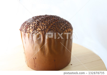 traditional italian christmas sweet dessert known as pannetonne 132878735