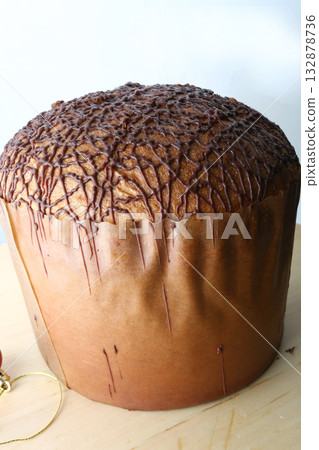 traditional italian christmas sweet dessert known as pannetonne traditional italian christmas sweet dessert known as pannetonne 132878736