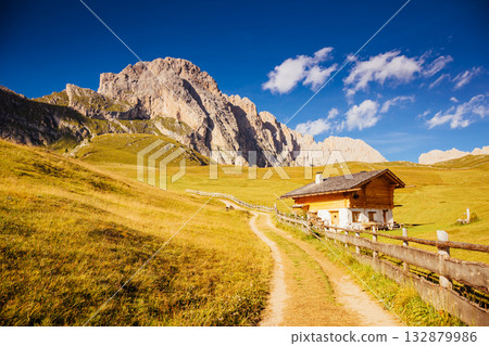 View on the Puez Odle or Geisler summits 132879986