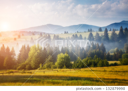 wonderful mountain scene wonderful mountain scene 132879998