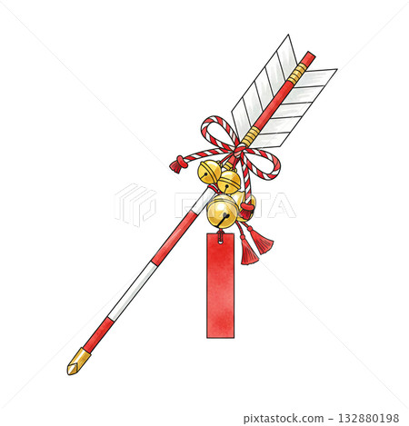 新年幸運符插圖,哈瑪雅 新年幸運符插圖,哈瑪雅 132880198