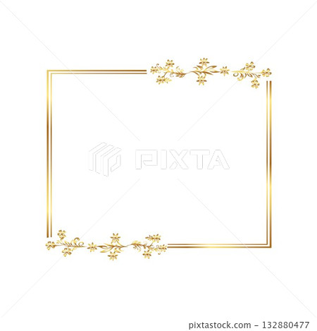 Golden warm gold border for certificate free vector illustration Gold frames golden rectangle Golden warm gold border for certificate free vector illustration Gold frames golden rectangle 132880477