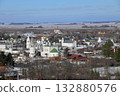 Suzdal, Russia, Pokrovsky Monastery, aerial view 132880576