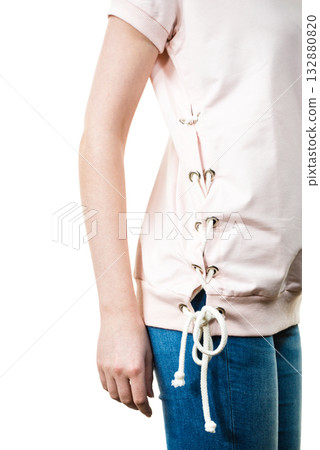 Woman wearing casual outfit 132880820