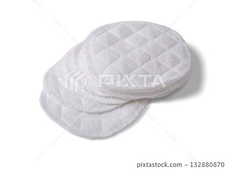 Stack of Reusable Quilted Cotton Makeup Remover Pads Stack of Reusable Quilted Cotton Makeup Remover Pads 132880870