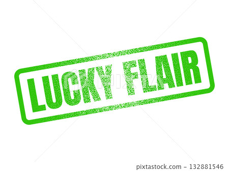 Lucky Flair green rubber stamp provides a distinctive textured mark for diverse applications Lucky Flair green rubber stamp provides a distinctive textured mark for diverse applications 132881546