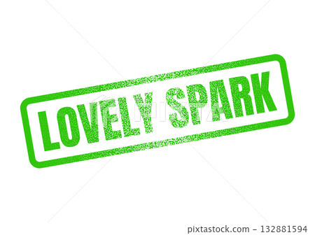Lovely Spark green rubber stamp offers a charming textured seal for various purposes 132881594