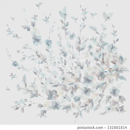 Handpainted Diverse Decorative Patterns Collection With Floral Vintage And Geometric Themes Artwork 132881814