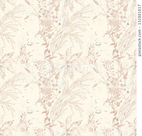 Handpainted Diverse Decorative Patterns Collection With Floral Vintage And Geometric Themes Artwork 132881817