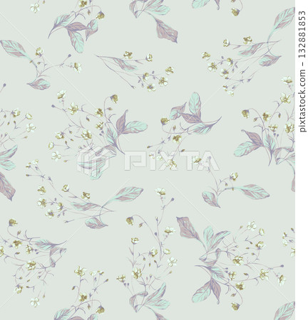 Handpainted Diverse Decorative Patterns Collection With Geometric Floral Striped And Watercolor Themes Artwork 132881853