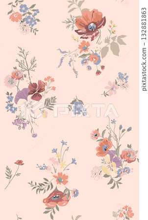 Handpainted Diverse Decorative Patterns Collection With Geometric Floral Striped And Watercolor Themes Artwork Handpainted Diverse Decorative Patterns Collection With Geometric Floral Striped And Watercolor Themes Artwork 132881863