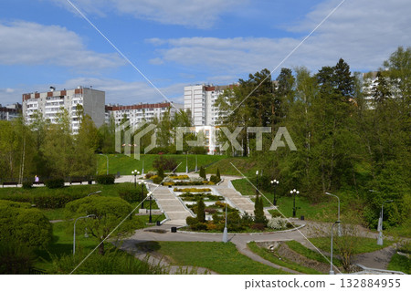 Residential area Zelenograd in Moscow, Russia 132884955