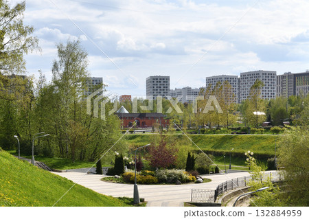 Residential area Zelenograd in Moscow, Russia Residential area Zelenograd in Moscow, Russia 132884959