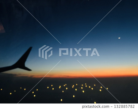 Scenery from an airplane 132885782