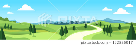 Mountainous scenery 132886017