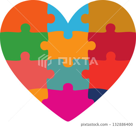 Heart Puzzle 132886400