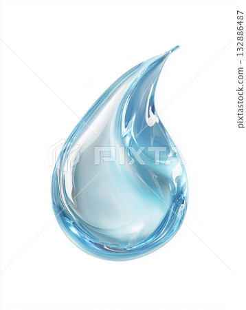 A luxurious dewy visual with a theme of moisture and transparency 132886487