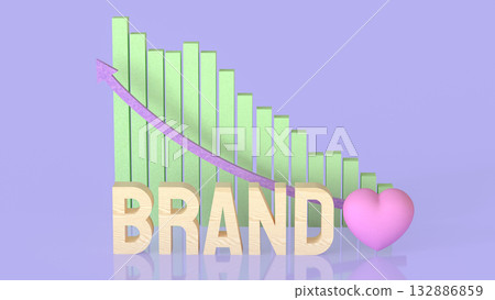 The Brand for Product or marketing concept 3d Rendering. 132886859