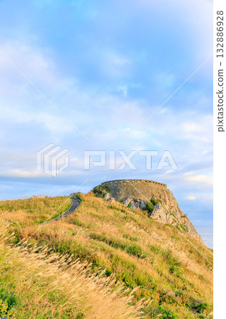 Ashigesaki Observatory bathed in the autumn morning sun, Hachinohe City, Aomori Prefecture Ashigesaki Observatory bathed in the autumn morning sun, Hachinohe City, Aomori Prefecture 132886928