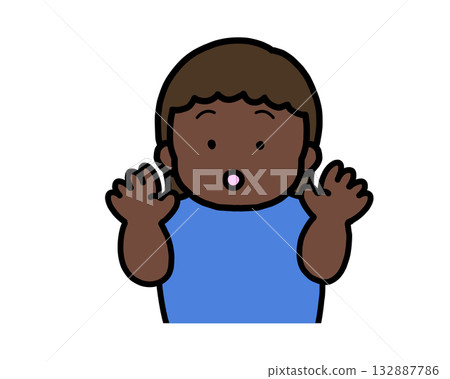 Surprised Black Girl Surprised Black Girl 132887786