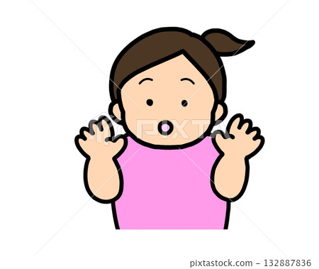 Surprised Asian girl Surprised Asian girl 132887836