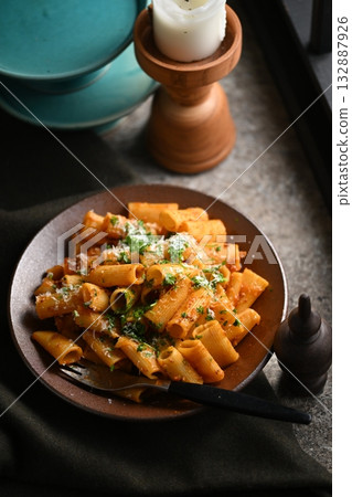 波紋通心粉 意大利面 義大利麵 132887926