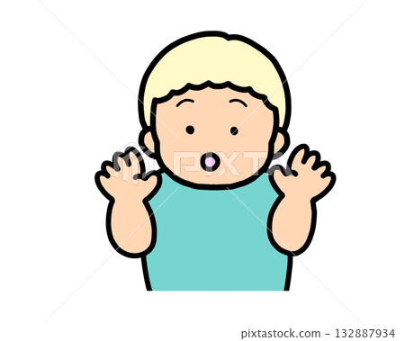 Surprised blonde boy Surprised blonde boy 132887934
