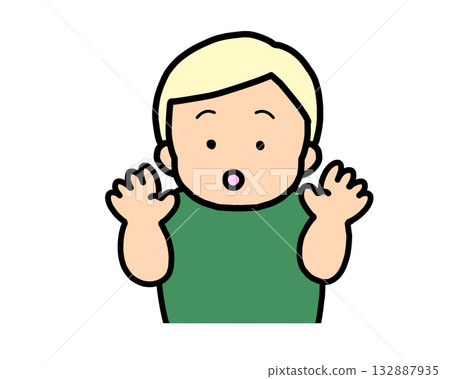 Surprised blonde boy Surprised blonde boy 132887935