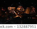 Gokayama Thatched roofs and snow 132887951